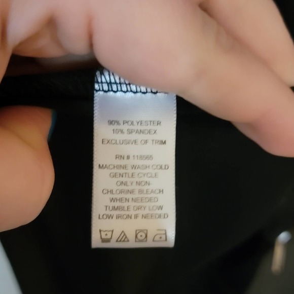 Allure by Julia K. Black Knit Sleeveless Zipper Slit Front Maxi Dress NWT 2X - Picture 8 of 8